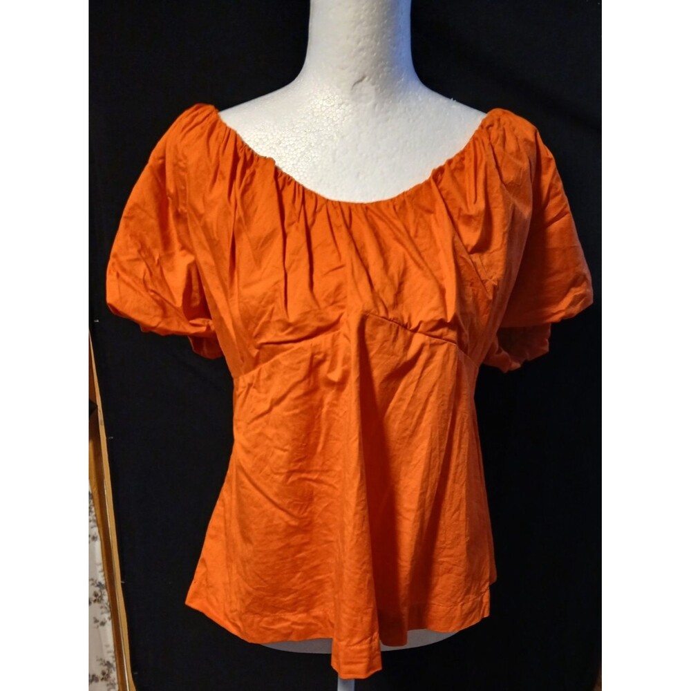 Old Navy Warm Sunset Top with Smock Back Large NWOT